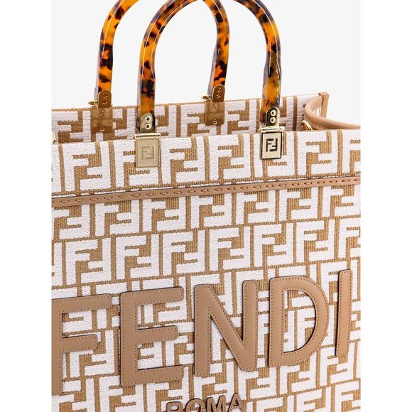 FENDI Sunshine Woman Beige Handbags - Picture 4 of 4